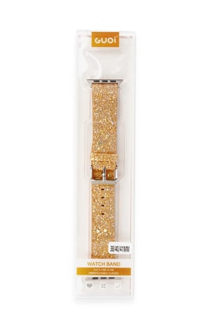 Mey İthalat®   Watch 42mm Starry Taşlı Kordon - Pudra