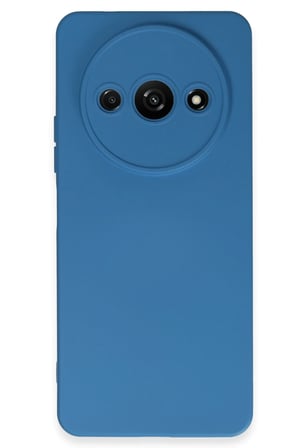 Mey İthalat®   Redmi A3 4G Kılıf Nano içi Kadife Silikon - Mavi