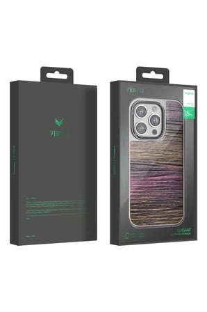 Mey İthalat®   iPhone 14 Pro Max Wave Kapak - Koyu Kahve