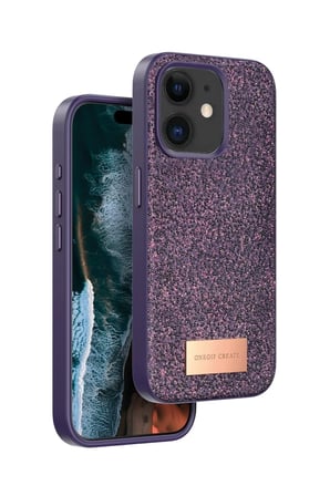 Mey İthalat®   iPhone 11 Bright Simli Kapak - Derin Mor