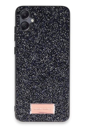 Mey İthalat®  Samsung Galaxy A05 Bright Simli Kapak - Siyah