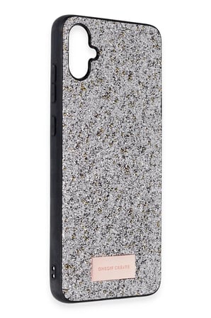 Mey İthalat®  Samsung Galaxy A05 Bright Simli Kapak - Gümüş