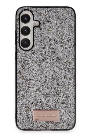 Mey İthalat®  Samsung Galaxy A55 5G Bright Simli Kapak - Gümüş
