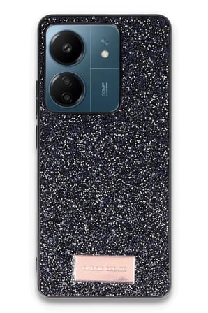 Mey İthalat®   Redmi 13C Bright Simli Kapak - Siyah