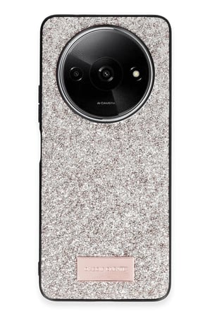 Mey İthalat®   Redmi A3 4G Bright Simli Kapak - Gold