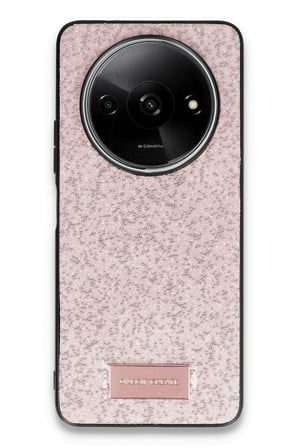 Mey İthalat®   Redmi A3 4G Bright Simli Kapak - Pembe