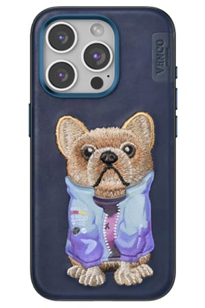 Mey İthalat®   iPhone 15 Pro Max Cute Desenli Kapak - Lacivert