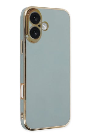 Mey İthalat®   iPhone 16 Kılıf Volet Silikon - Açık Yeşil