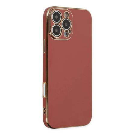 Mey İthalat®   iPhone 16 Pro Max Kılıf Volet Silikon - Kırmızı