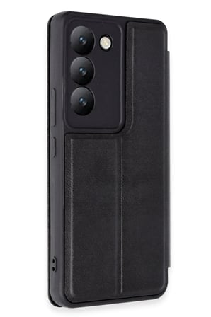 Mey İthalat®  Vivo V30 Lite 4G Kılıf Flip Cover - Siyah