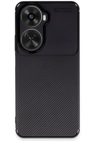 Mey İthalat®  Huawei Nova 12 SE Kılıf Auto Focus Karbon Kapak - Siyah