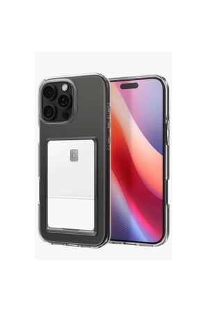 Mey İthalat®   iPhone 16 Pro Kılıf Kart Şeffaf Silikon - Şeffaf