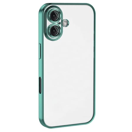 Mey İthalat®   iPhone 16 Kılıf  Lensli Silikon - Turkuaz