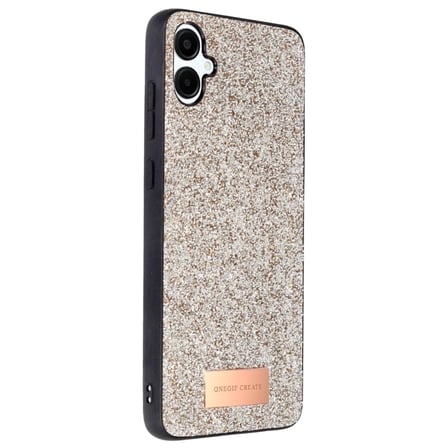 Mey İthalat®  Samsung Galaxy A06 Bright Simli Kapak - Gold