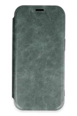 Mey İthalat®   iPhone 16 Pro Kılıf Flip Cover - Koyu Yeşil