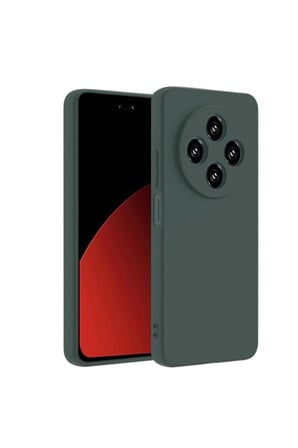 Mey İthalat®   Redmi 14C Kılıf Nano içi Kadife Silikon - Koyu Yeşil