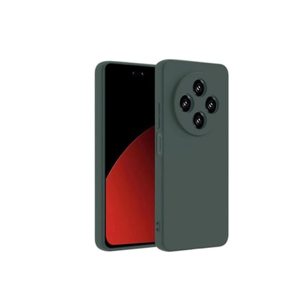 Mey İthalat®   Redmi 14C Kılıf Nano içi Kadife Silikon - Koyu Yeşil