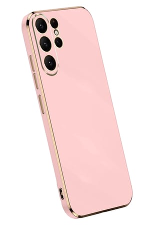Mey İthalat®  Samsung Galaxy S25 Ultra Kılıf Volet Silikon - Pembe