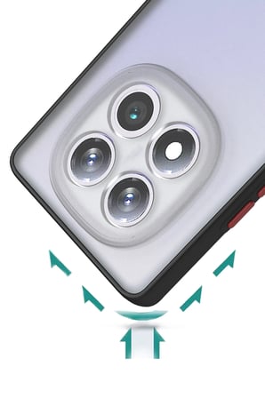 Mey İthalat®   Redmi Note 14 Pro Plus Kılıf Montreal Silikon Kapak - Siyah