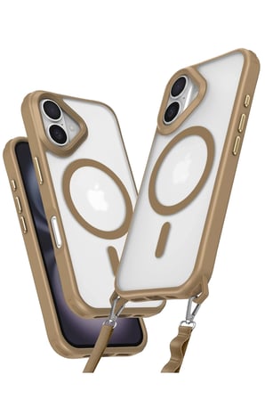 Mey İthalat®   iPhone 16 Kılıf Enka Magsafe Silikon Kılıf - Desert