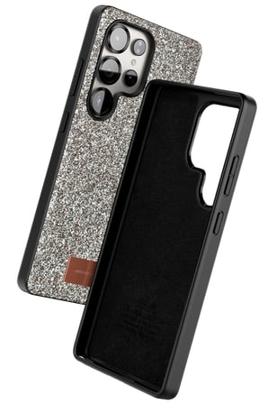 Mey İthalat®  Samsung Galaxy S25 Ultra Bright Simli Kapak - Gold