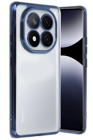Mey İthalat®   Redmi Note 14 Pro 4G Kılıf  Lensli Silikon - Lacivert