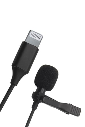 Mey İthalat®  Lightning 2 Metre Double Mikrofon - Siyah