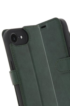Mey İthalat®   iPhone 16E Kılıf Trend S Plus Kapaklı Kılıf - Yeşil