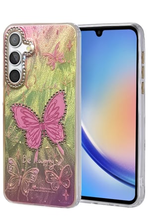 Mey İthalat®  Samsung Galaxy A34 5G Kılıf Blade Aynalı Desenli Kapak - Desen 5