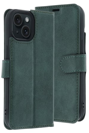 Mey İthalat®   iPhone 15 Trend S Plus Kapaklı Kılıf - Yeşil