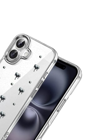 Mey İthalat®   iPhone 16 Fiyonk Desenli Kapak - Desen 1