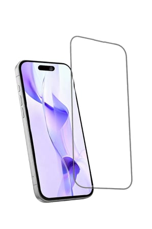 Mey İthalat®   iPhone 16 Pro Max Bilvis 5in1 3D Magic Cam Ekran Koruyucu - Siyah