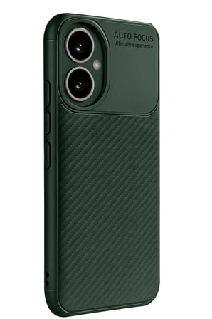 Mey İthalat®  Honor 400 Kılıf Auto Focus Karbon Kapak - Koyu Yeşil