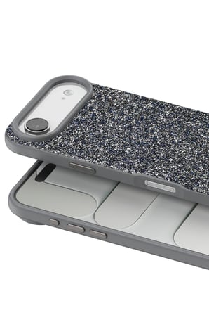 Mey İthalat®   iPhone 17 Air Bright Simli Kapak - Gümüş