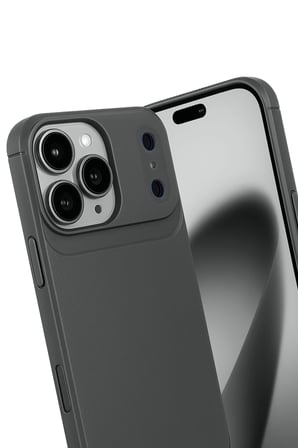 Mey İthalat®   iPhone 17 Pro Auto Focus Karbon Kapak - Gri