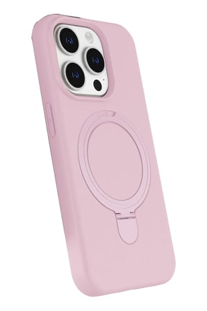 Mey İthalat®   iPhone 15 Pro Max Regal Magsafe Standlı Kapak - Açık Pembe