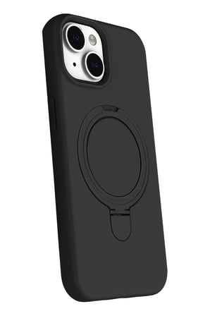 Mey İthalat®   iPhone 15 Plus Regal Magsafe Standlı Kapak - Siyah