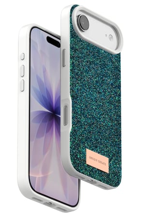Mey İthalat®   iPhone 17 Air Bright Simli Kapak - Koyu Yeşil