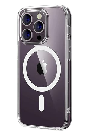 Mey İthalat®   iPhone 16 Pro Max Combo Sert Şeffaf Magsafe Kapak - Şeffaf