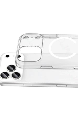 Mey İthalat®   iPhone 17 Pro Combo Sert Şeffaf Magsafe Kapak - Şeffaf