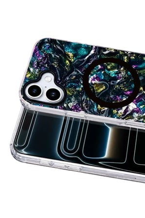 Mey İthalat®   iPhone 16 Mila Dalgalı Magsafe Kapak - Lacivert