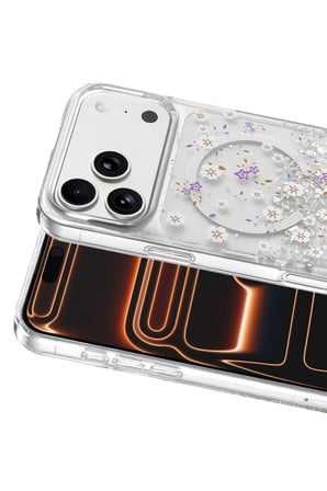 Mey İthalat®   iPhone 17 Pro Misk Simli Magsafe Kapak - Desen 2
