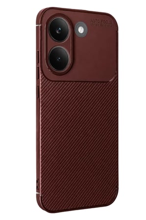 Mey İthalat®   Poco X8 Pro Auto Focus Karbon Kapak - Bordo
