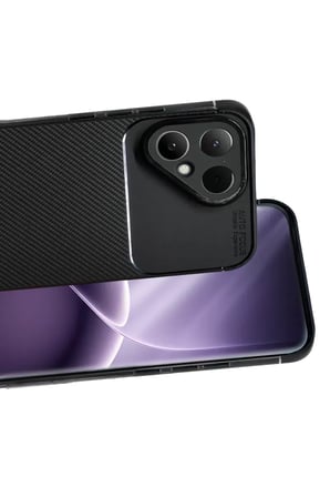 Mey İthalat®  Tecno Pova Curve 2 5G Auto Focus Karbon Kapak - Siyah
