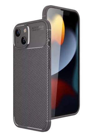 Mey İthalat®   iPhone 15 Kılıf Auto Focus Karbon Kapak - Gri
