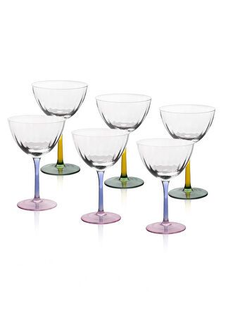 The Mia The Mia Ayaklı Cam Dondurma Kasesi 6lı Set 240 ml 12021