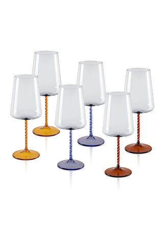 The Mia Edera Şarap Kadehi 6 Parça 500 ml 