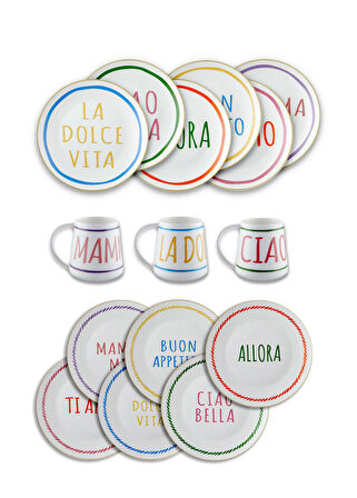 The Mia Ti Amo Keyif Seti 18 Parça 6 Kişilik