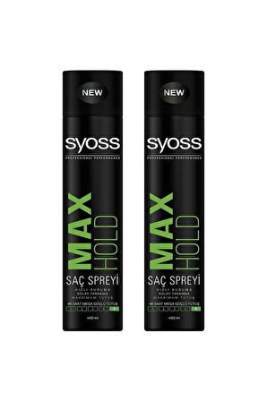 Syoss Maksimum Tutuş Sprey 400 ml x 2 Adet