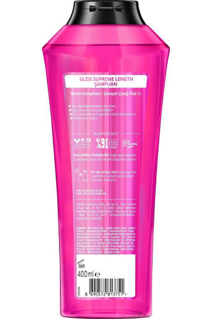 Gliss Supreme Length Şampuan 6 X 400 ML